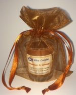  Cinnamon and orange Alba candle in a brown gift bag 